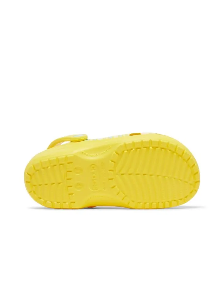 Кроссовки Crocs Ron English x Classic Clog Kids Party Animals - Zebra Lemon — изображение 4 из 6, желтый