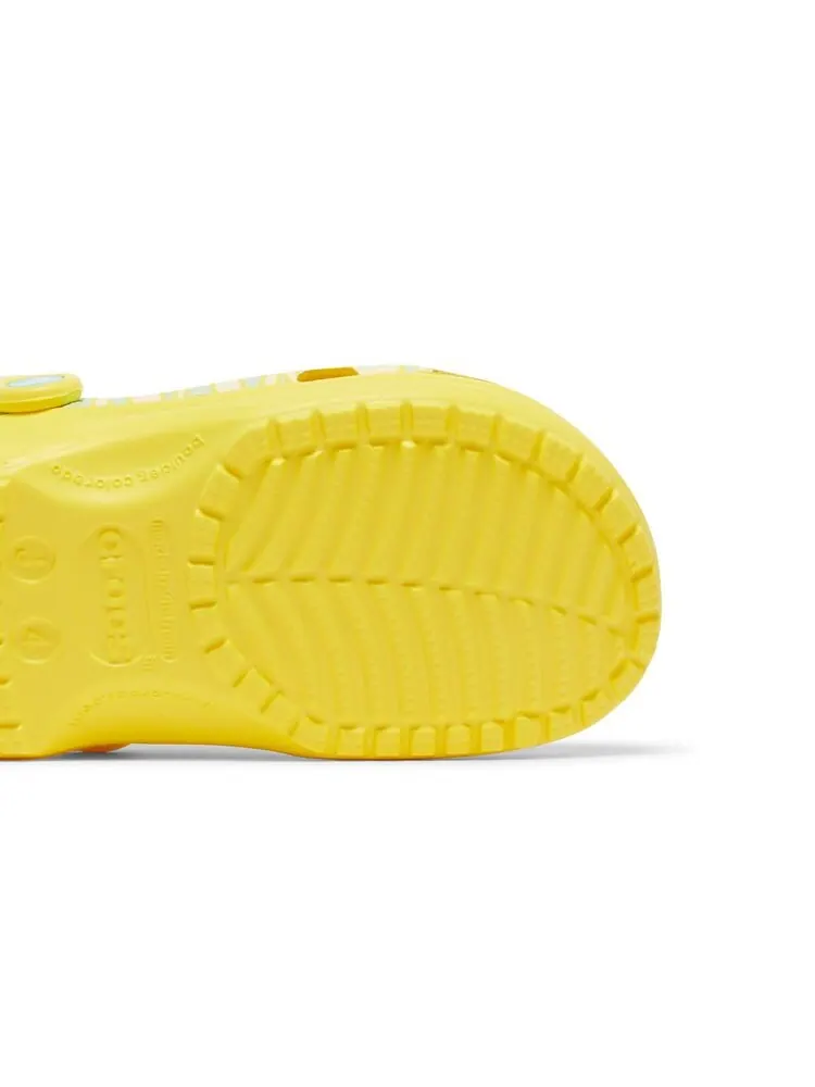 Кроссовки Crocs Ron English x Classic Clog Kids Party Animals - Zebra Lemon — изображение 5 из 6, желтый