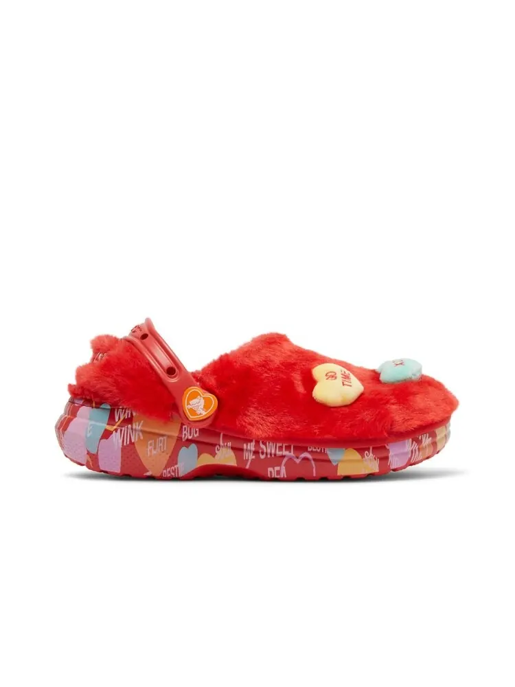 Кроссовки Crocs Sweethearts x Clog Classic Fur — изображение 1 из 4, красный