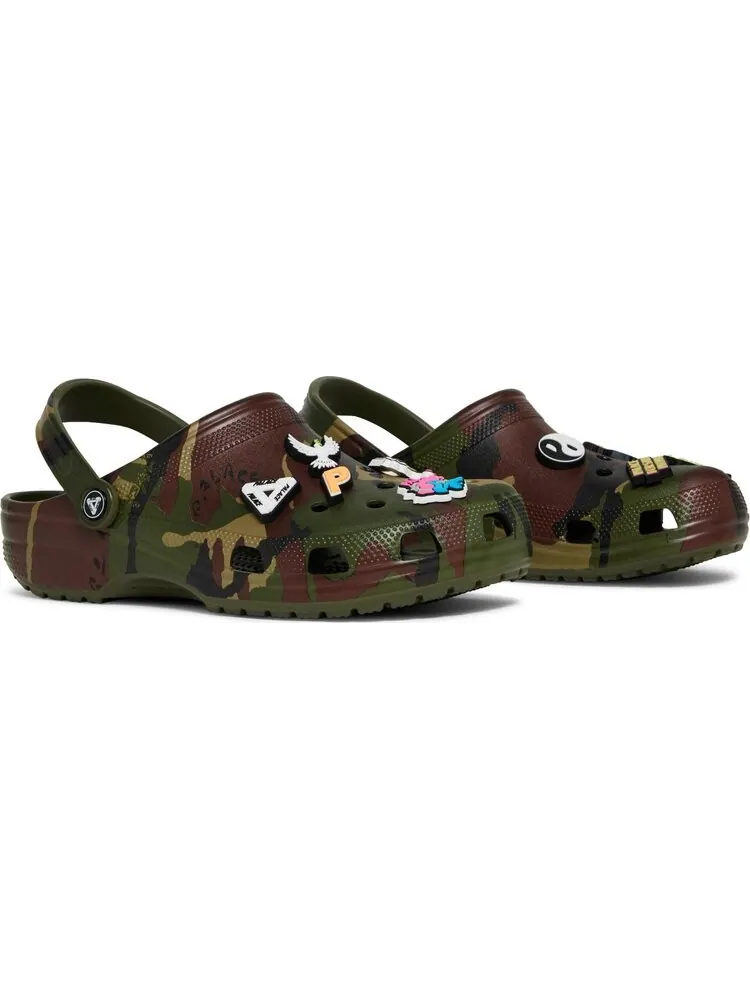 Кроссовки Palace x Classic Clog Jungle Camo — изображение 8 из 8, зеленый