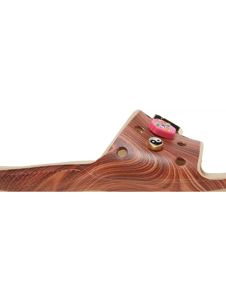Сандалии SZA x Wmns Classic Slide Woodgrain — изображение 2 из 8, коричневый