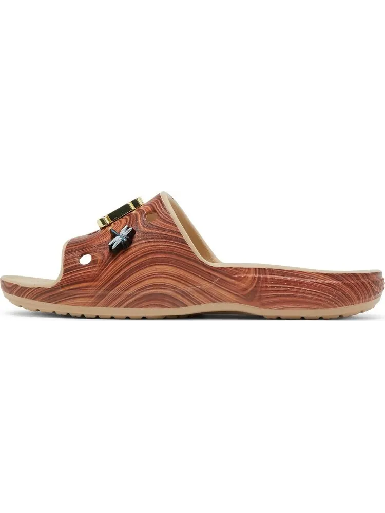 Сандалии SZA x Wmns Classic Slide Woodgrain — изображение 3 из 8, коричневый