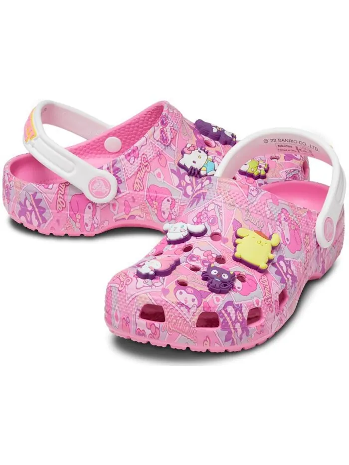 Сабо детские Crocs Classic x Hello Kitty and Friends — изображение 2 из 6, розовый