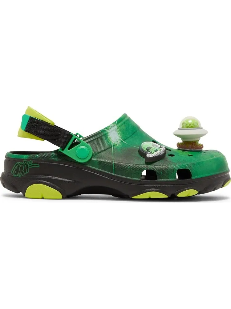 Кроссовки Ron English x All-Terrain Clog Area 54 - Green Galaxy — изображение 1 из 8, зеленый