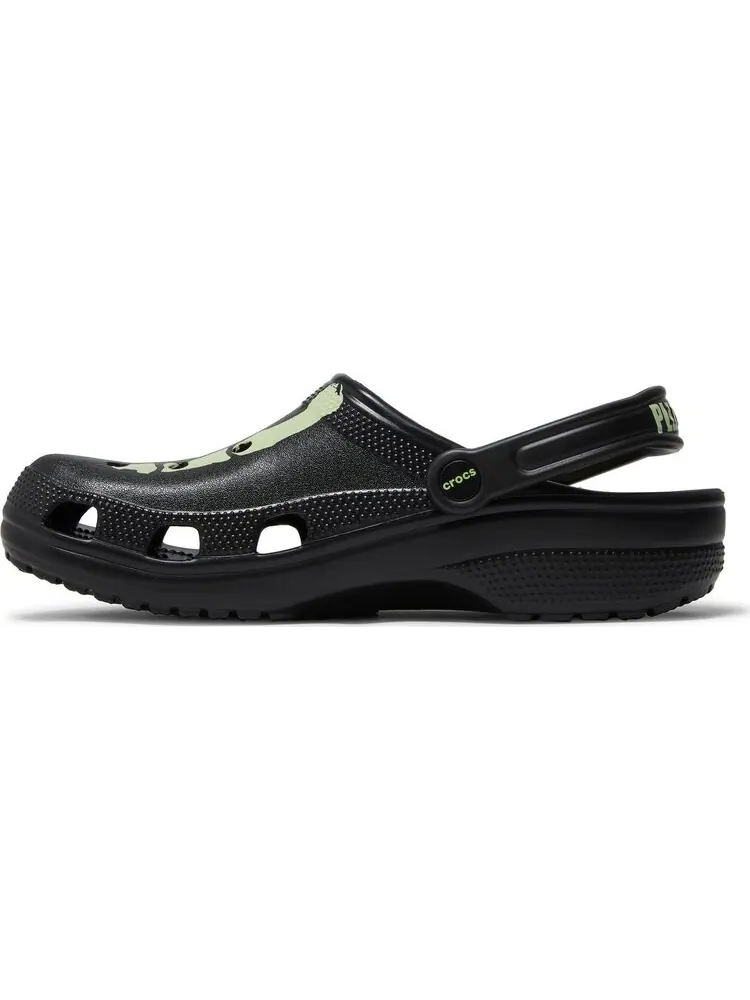 Кроссовки Pleasures x Classic Clog Skeleton - Glow in the Dark — изображение 3 из 8, черный