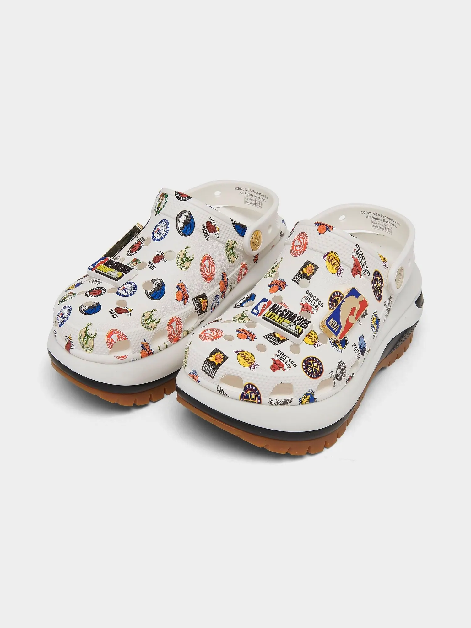 Сабо Crocs NBA All-Star Mega Crush Clog — изображение 2 из 6, белый
