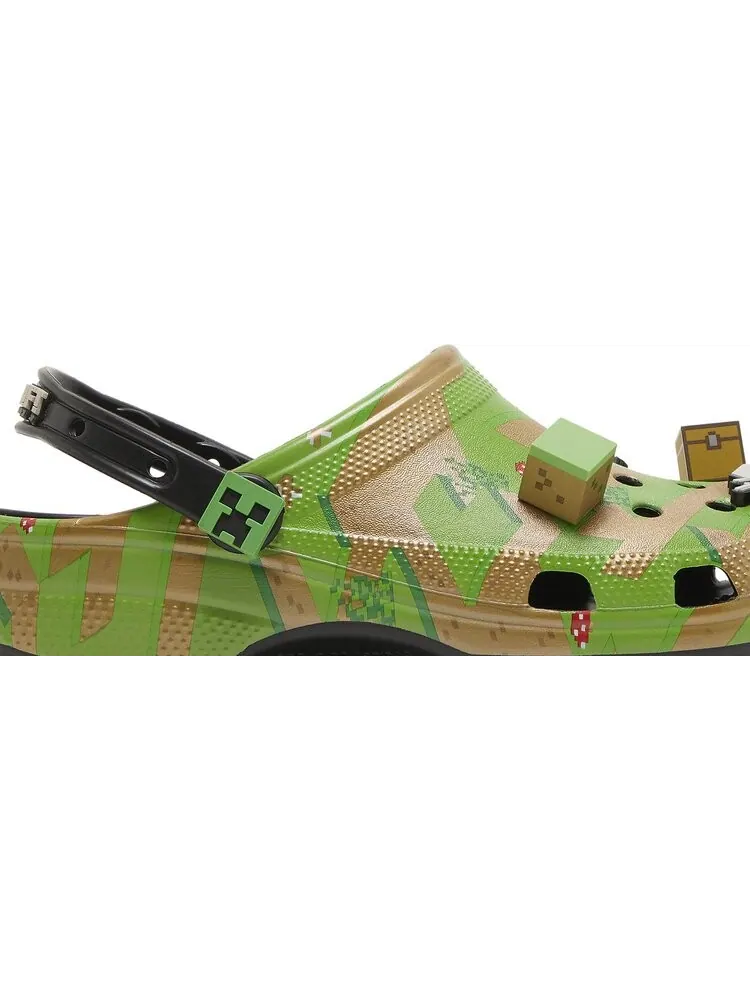 Кроссовки Minecraft x Classic Clog Grass Block — изображение 2 из 8, зеленый