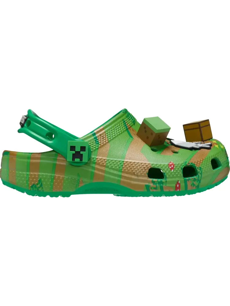 Кроссовки Minecraft x Classic Clog Kids 'Grass Block'