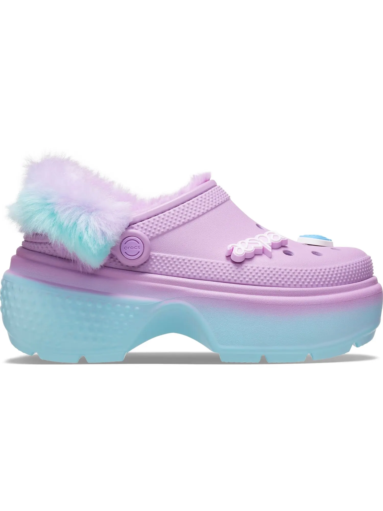Сабо Crocs x Aespa Stomp Lined — изображение 1 из 6, фиолетовый