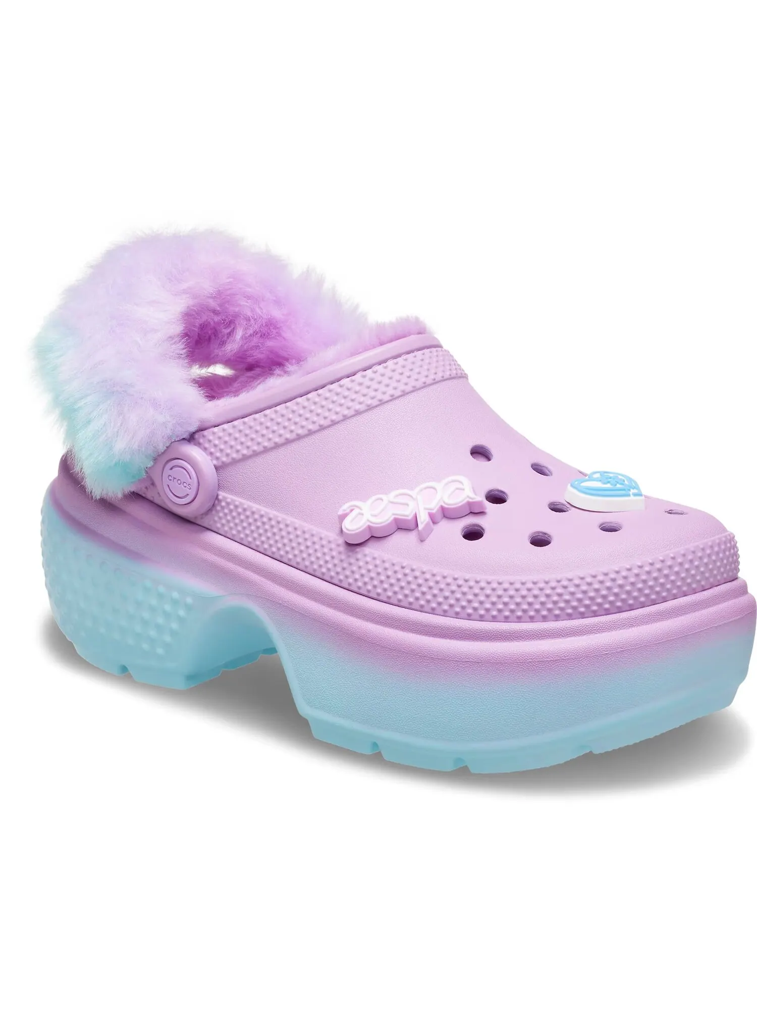 Сабо Crocs x Aespa Stomp Lined — изображение 6 из 6, фиолетовый