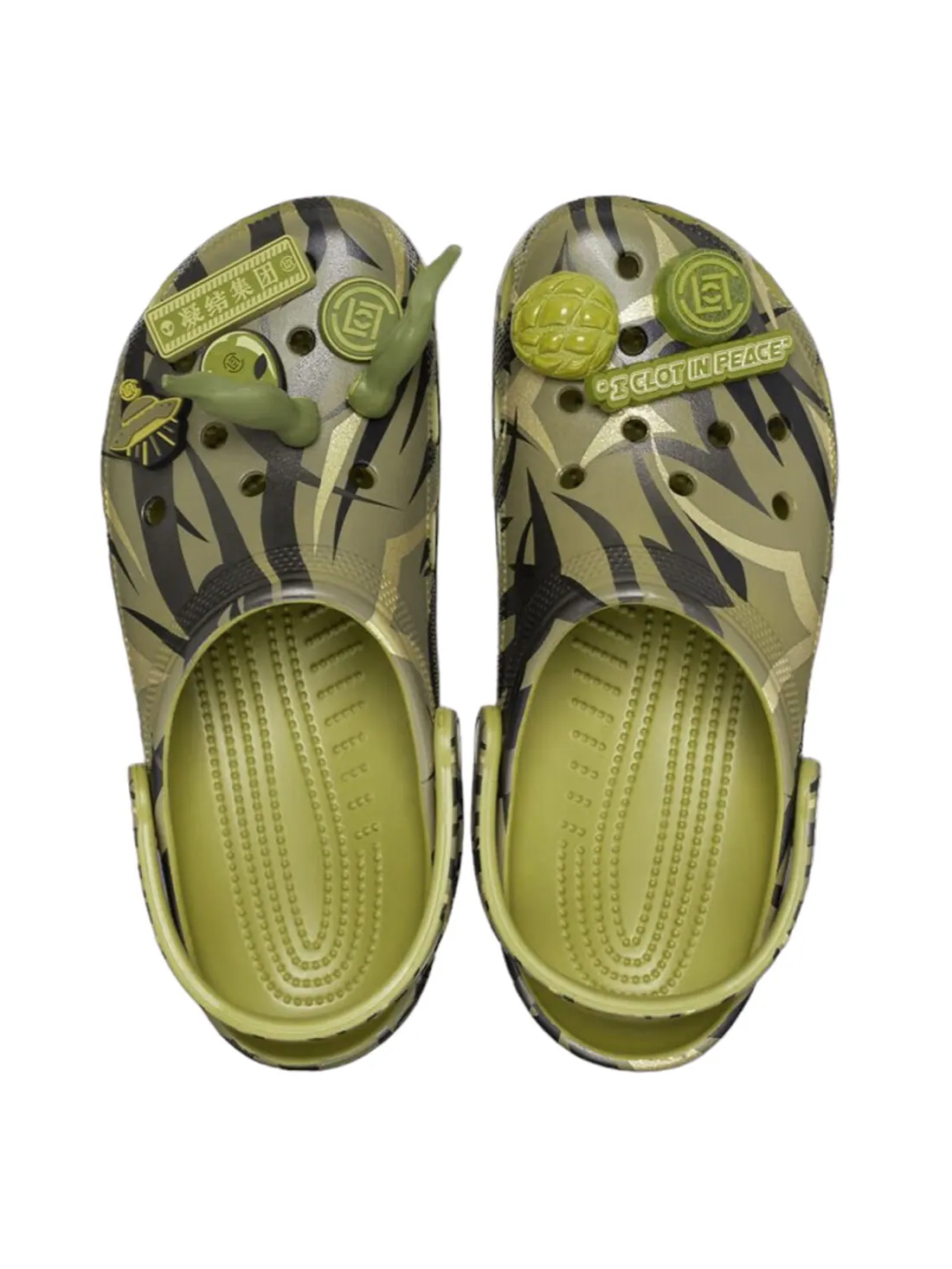 Сабо Crocs Classic x CLOT Unisex — изображение 2 из 8, зеленый