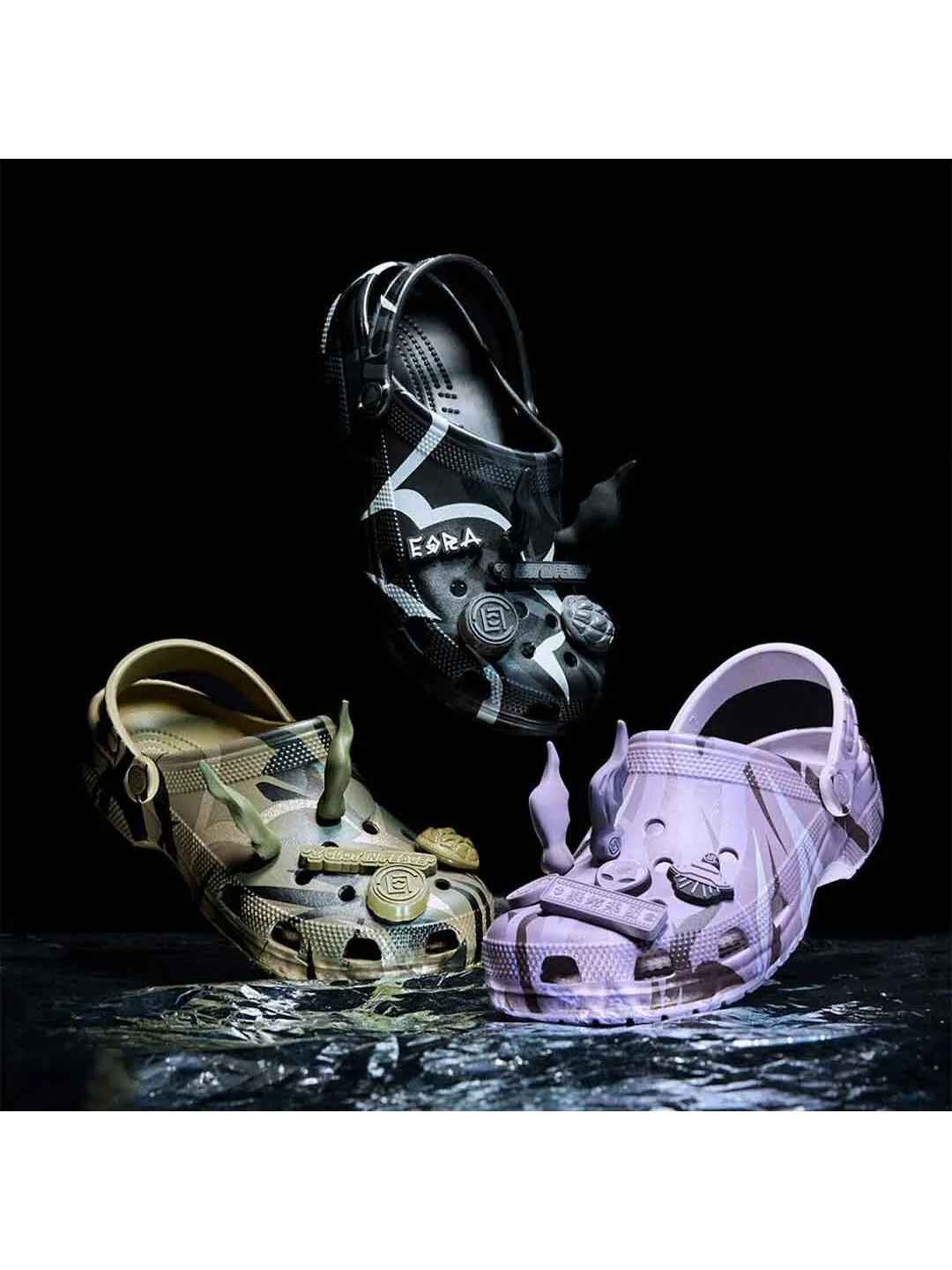 Сабо Crocs Classic x CLOT Unisex — изображение 11 из 11, фиолетовый