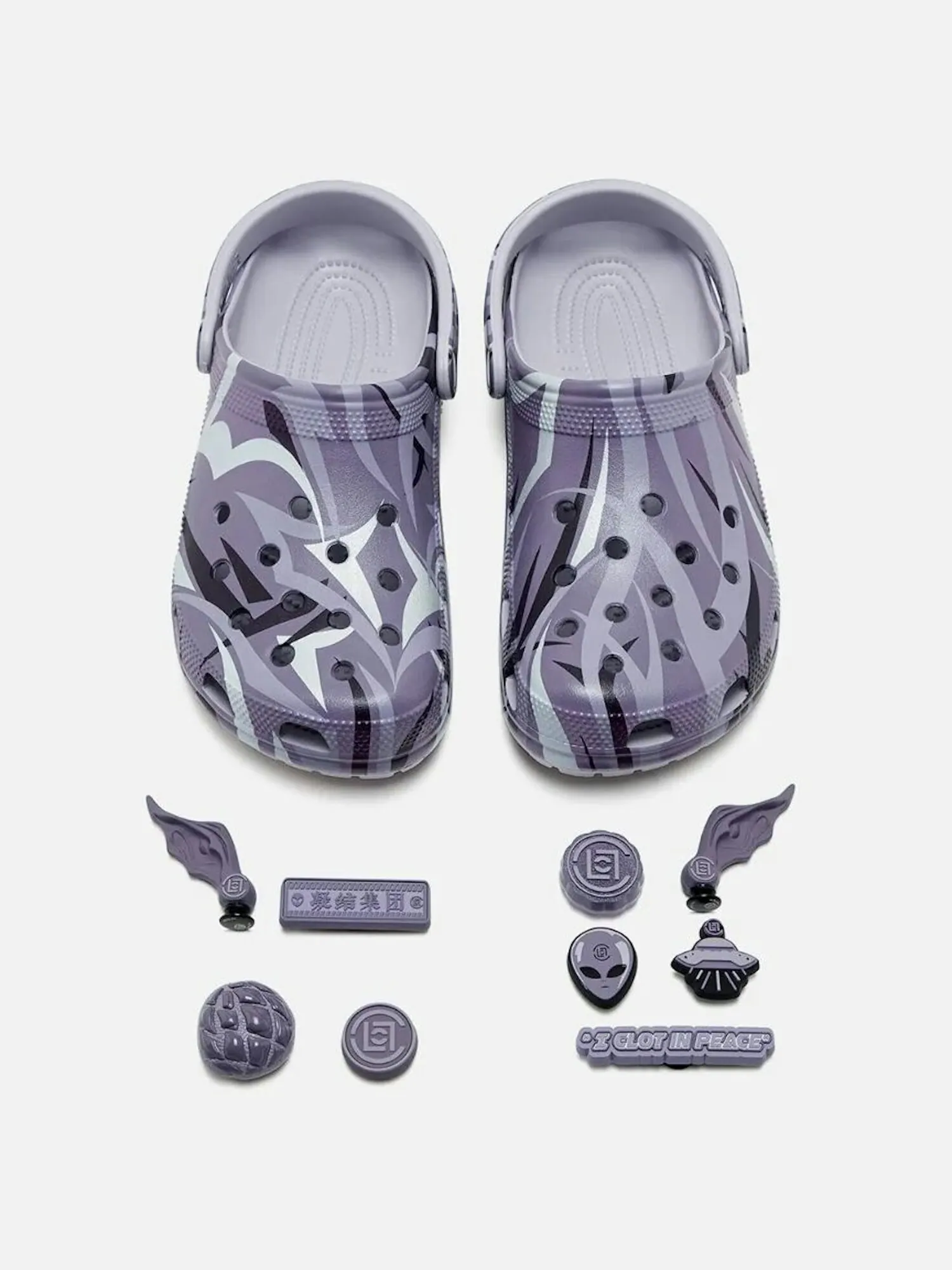 Сабо Crocs Classic x CLOT Unisex — изображение 9 из 11, фиолетовый