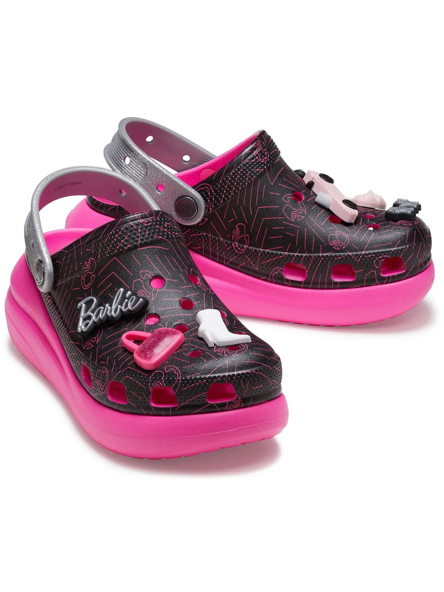 Сабо Crocs Barbie Crush — изображение 2 из 6, черный/розовый
