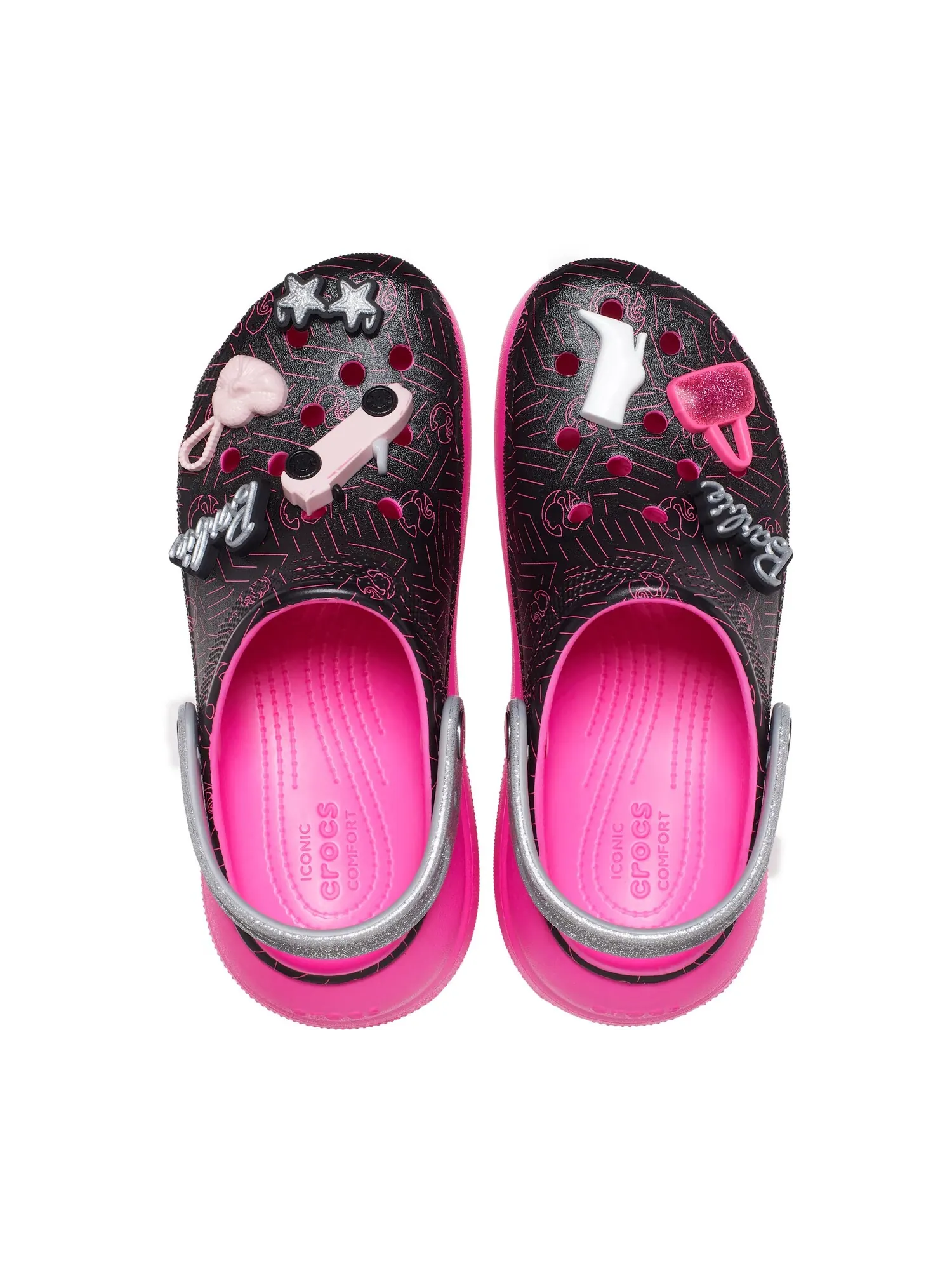 Сабо Crocs Barbie Crush — изображение 3 из 6, черный/розовый