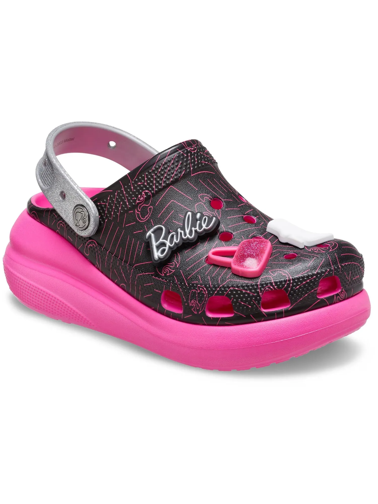 Сабо Crocs Barbie Crush — изображение 5 из 6, черный/розовый