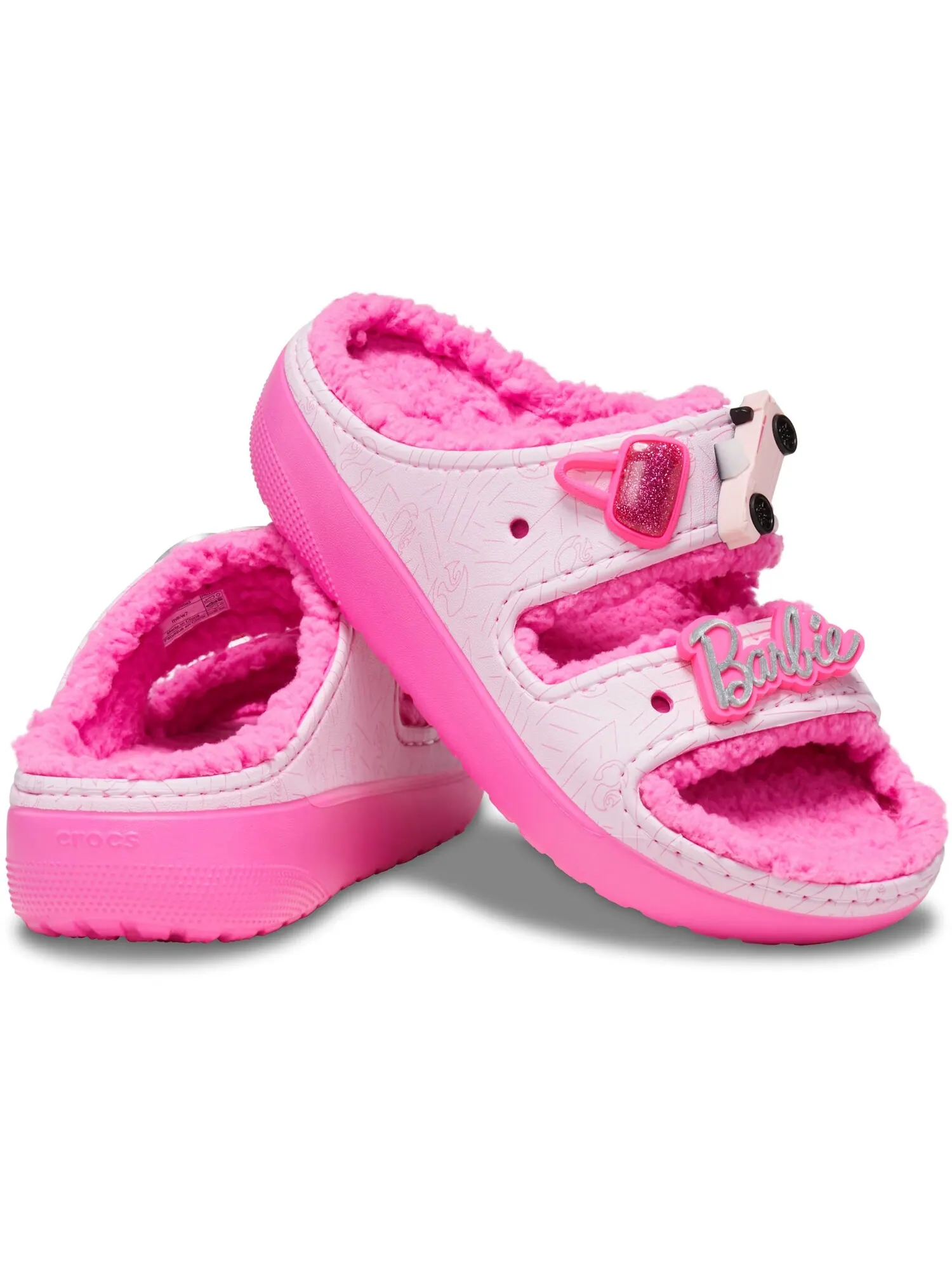 Сандалии Crocs Barbie Cozzzy — изображение 2 из 6, розовый