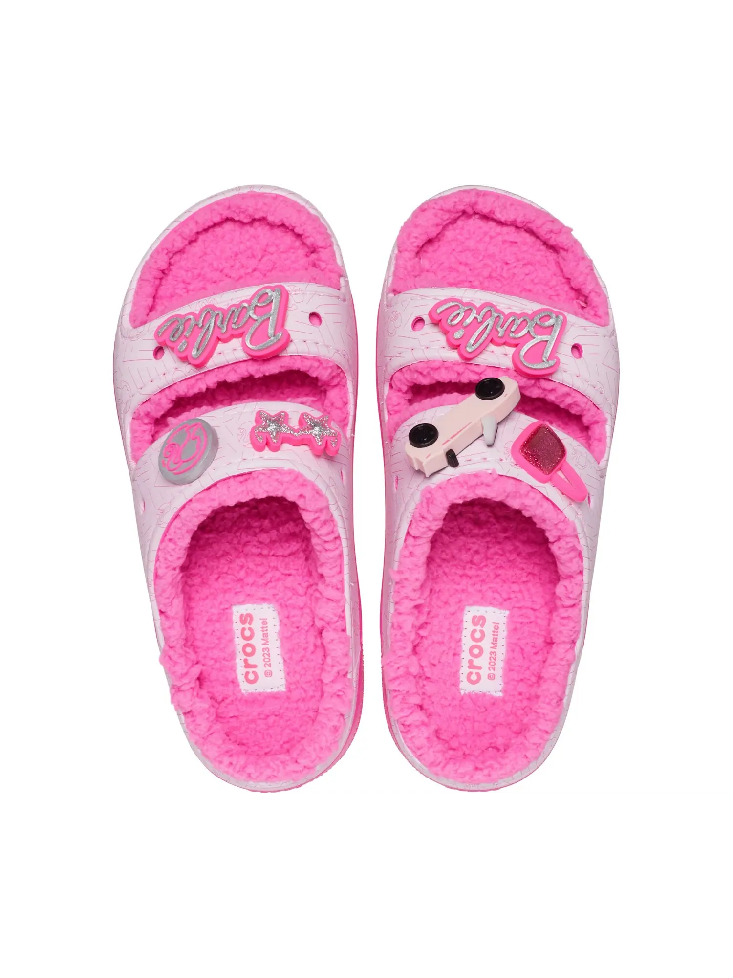 Сандалии Crocs Barbie Cozzzy — изображение 3 из 6, розовый
