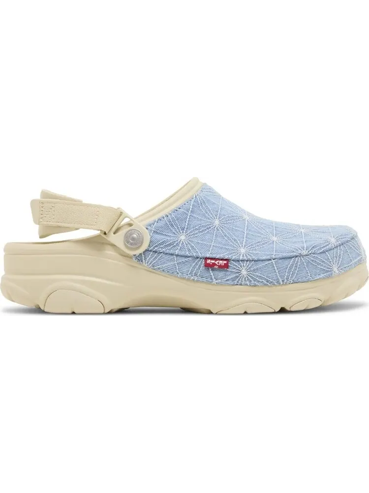 Кроссовки Levi's x Classic All-Terrain Clog 'Sashiko - Bone Blue' — изображение 1 из 4, синий