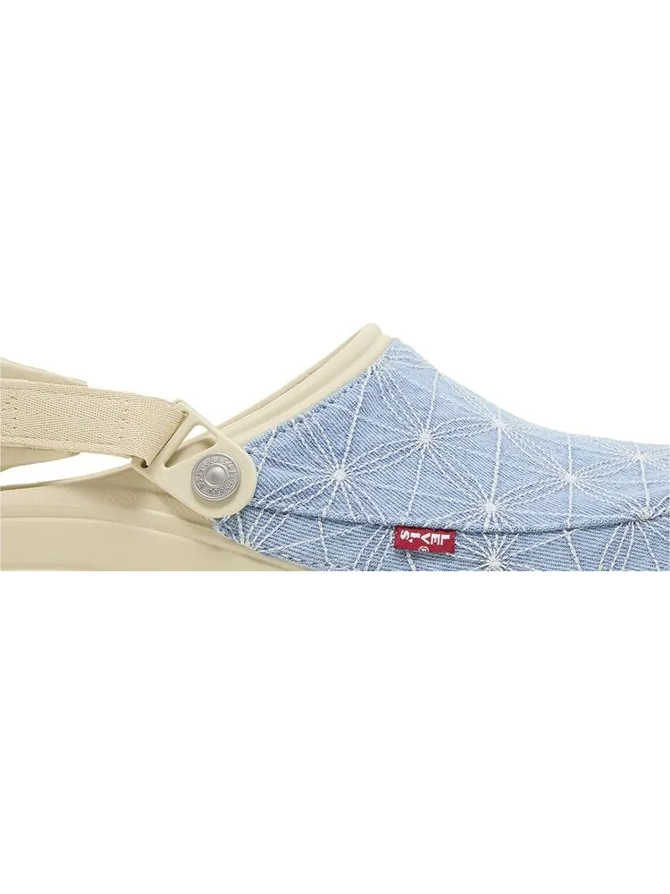 Кроссовки Levi's x Classic All-Terrain Clog 'Sashiko - Bone Blue' — изображение 2 из 4, синий