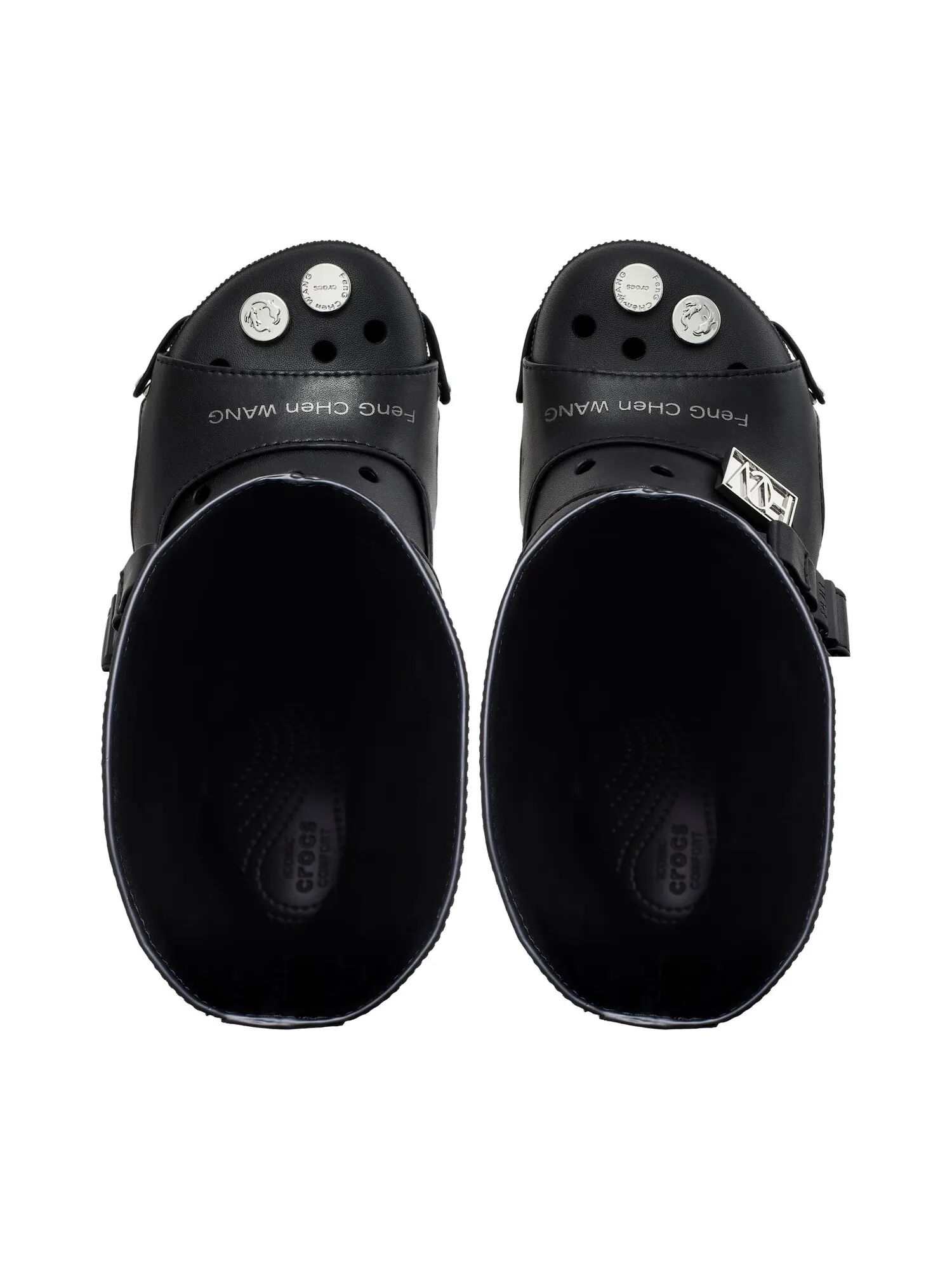 Сапоги женские Crocs Feng Chen Wang высокие на каблуке — изображение 4 из 7, черный