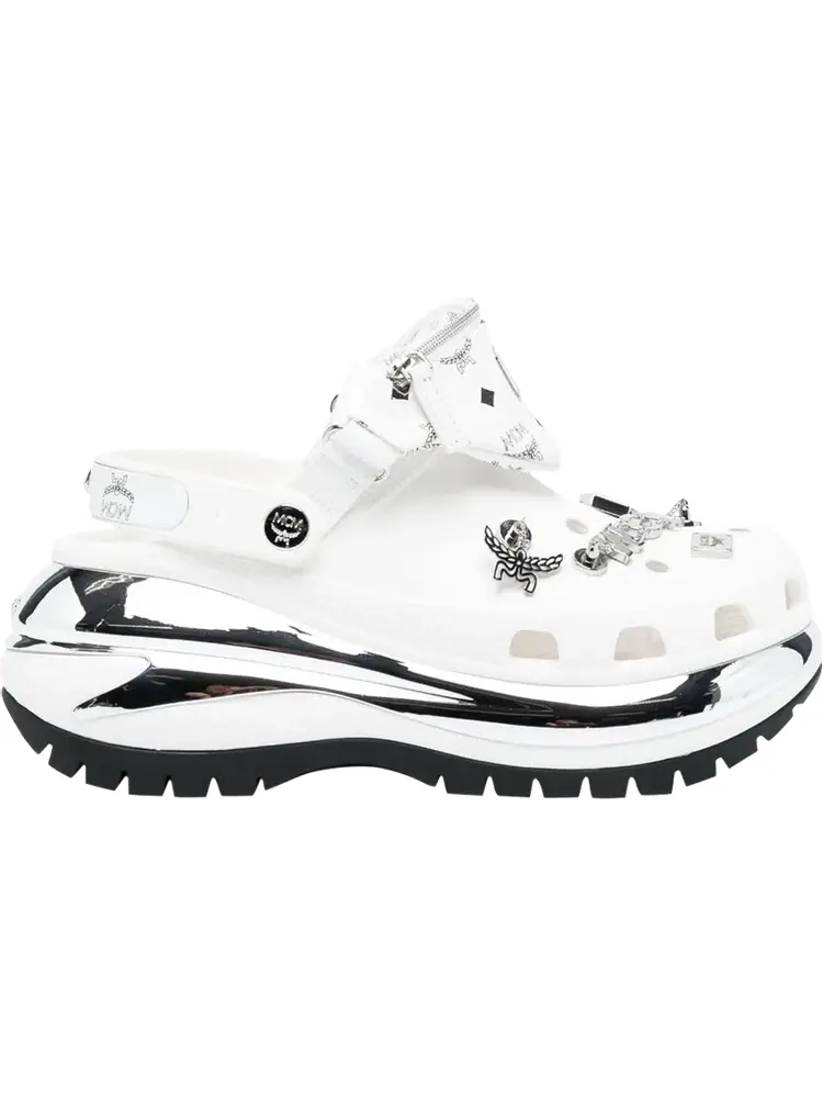 Кроссовки MCM x Mega Crush Clog 'Belt Bag Bracelet - White' — изображение 1 из 1, белый