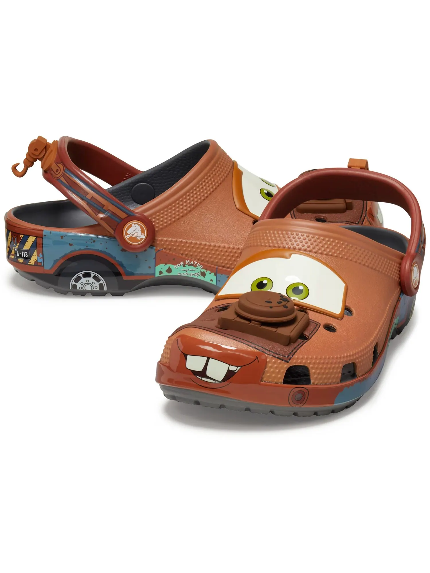 Сабо для малышей Crocs Classic Disney And Pixar Cars — изображение 2 из 6, коричневый