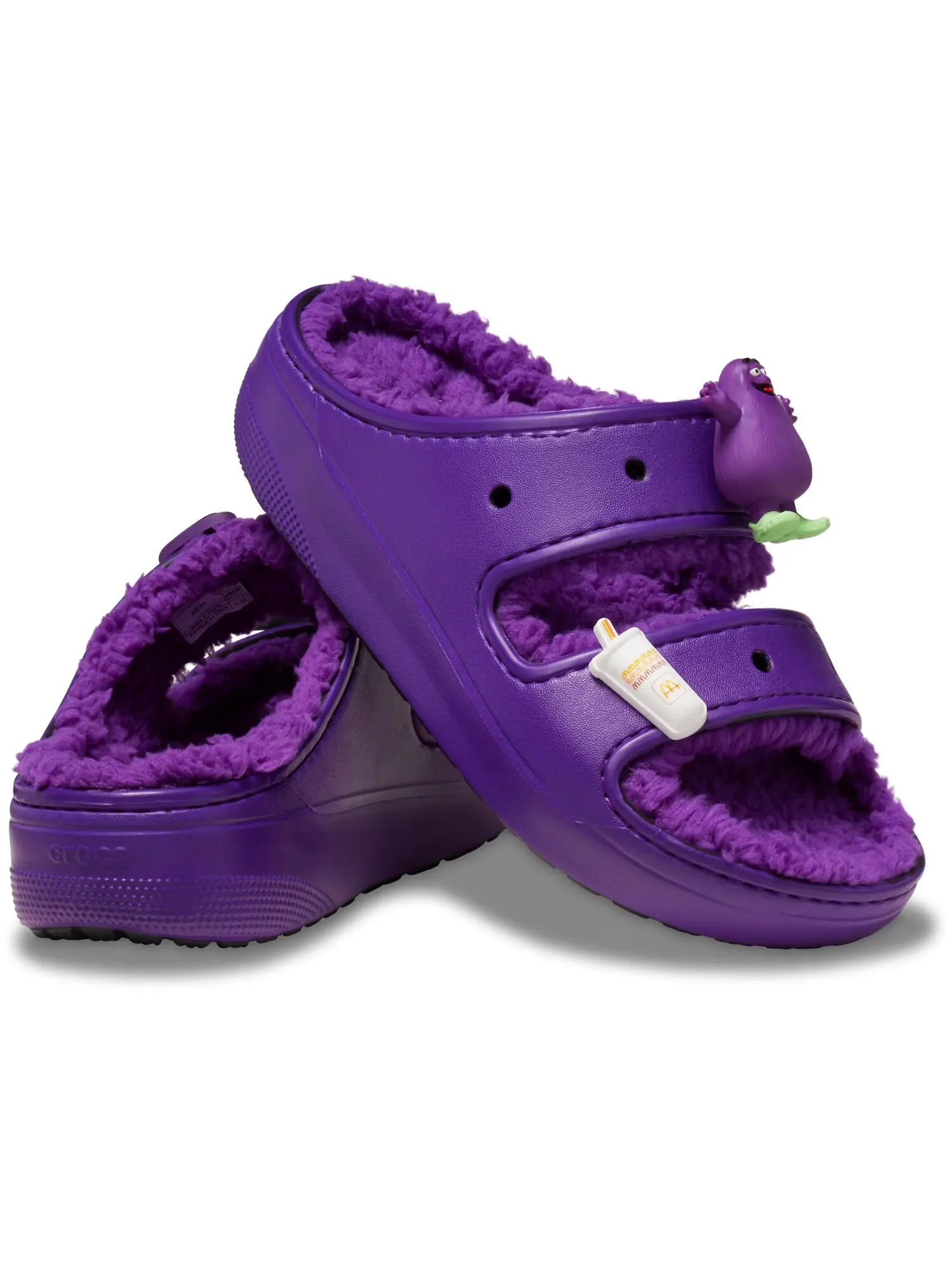 Сандалии Crocs x McDonald’s - Grimace Cozzzy — изображение 2 из 7, фиолетовый
