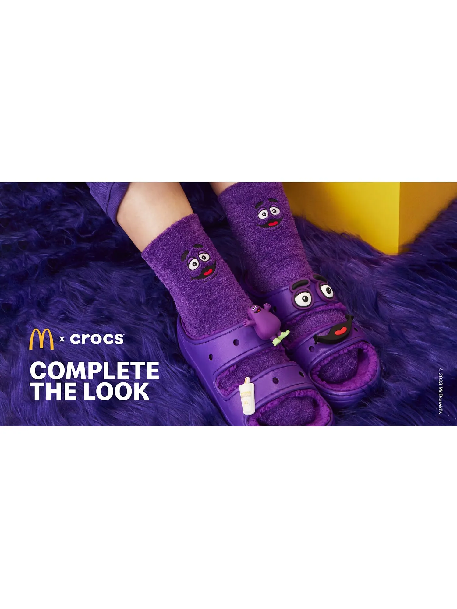 Сандалии Crocs x McDonald’s - Grimace Cozzzy — изображение 7 из 7, фиолетовый