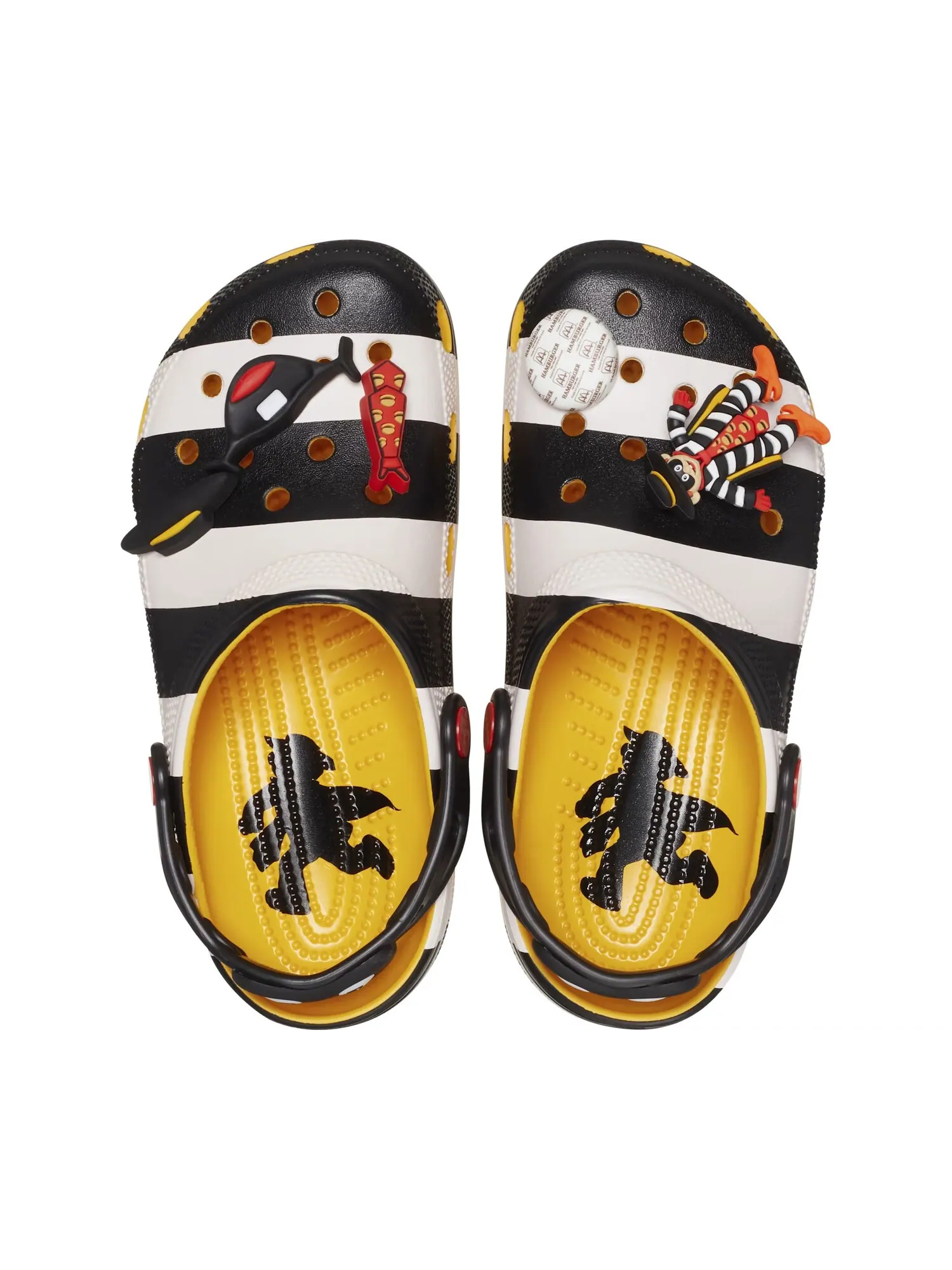 Сабо Crocs Classic x McDonald’s - Hamburglar — изображение 2 из 7, черный/белый