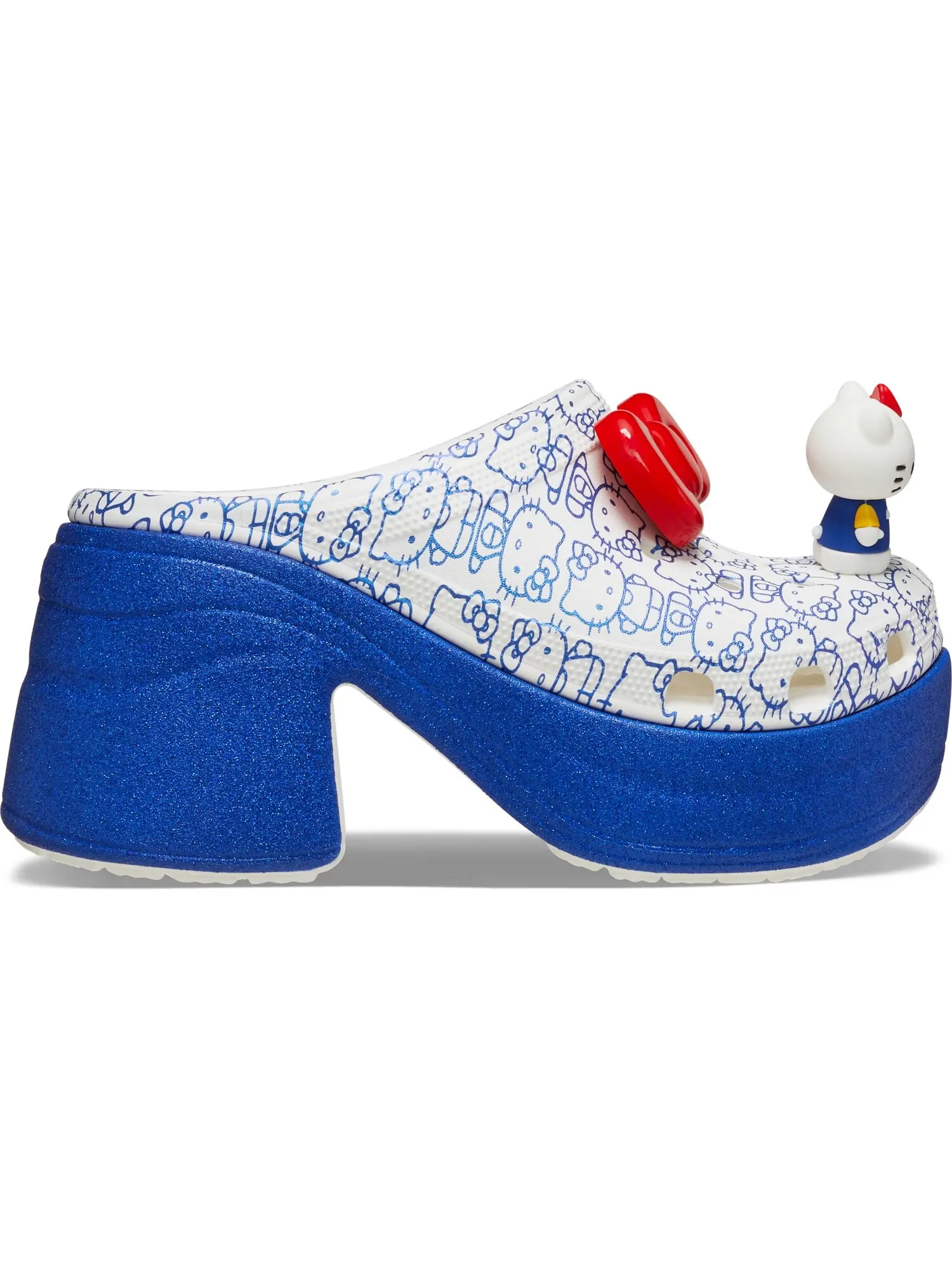 Сабо Crocs x Hello Kitty Siren — изображение 2 из 6, белый/синий