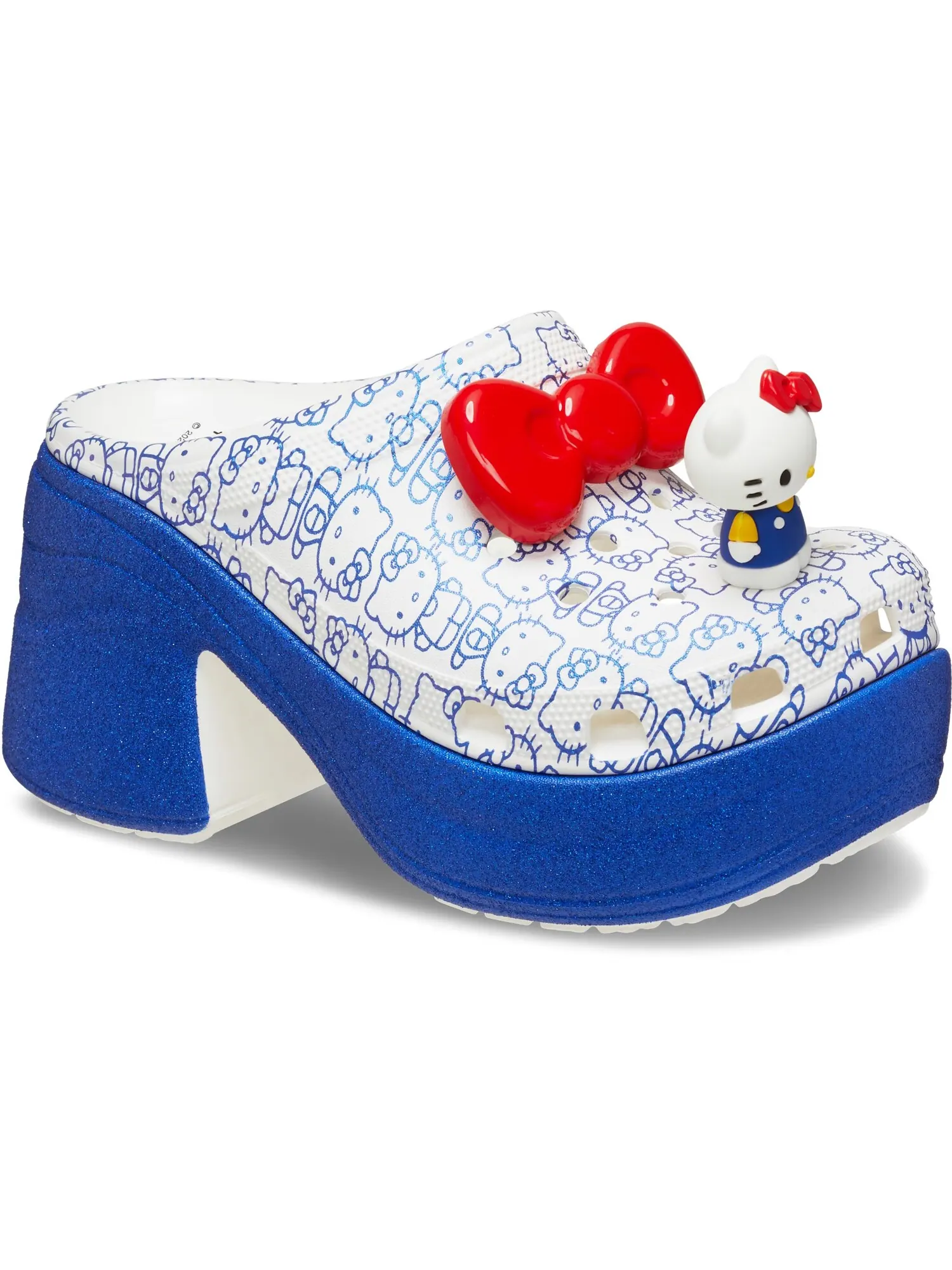 Сабо Crocs x Hello Kitty Siren — изображение 5 из 6, белый/синий