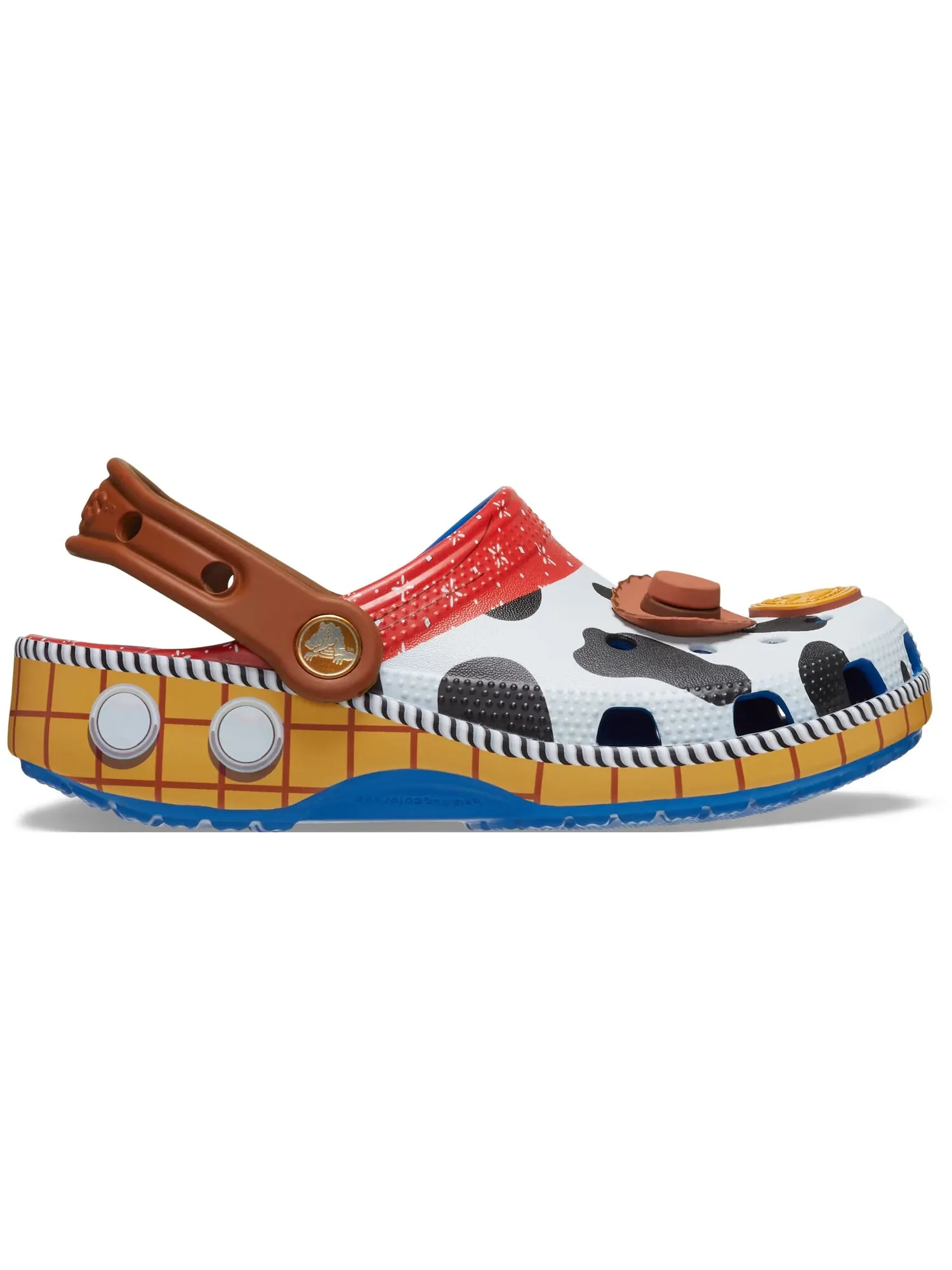 Сабо детские Crocs Classic x Toy Story 'Sheriff Woody' — изображение 3 из 7, синий/коричневый