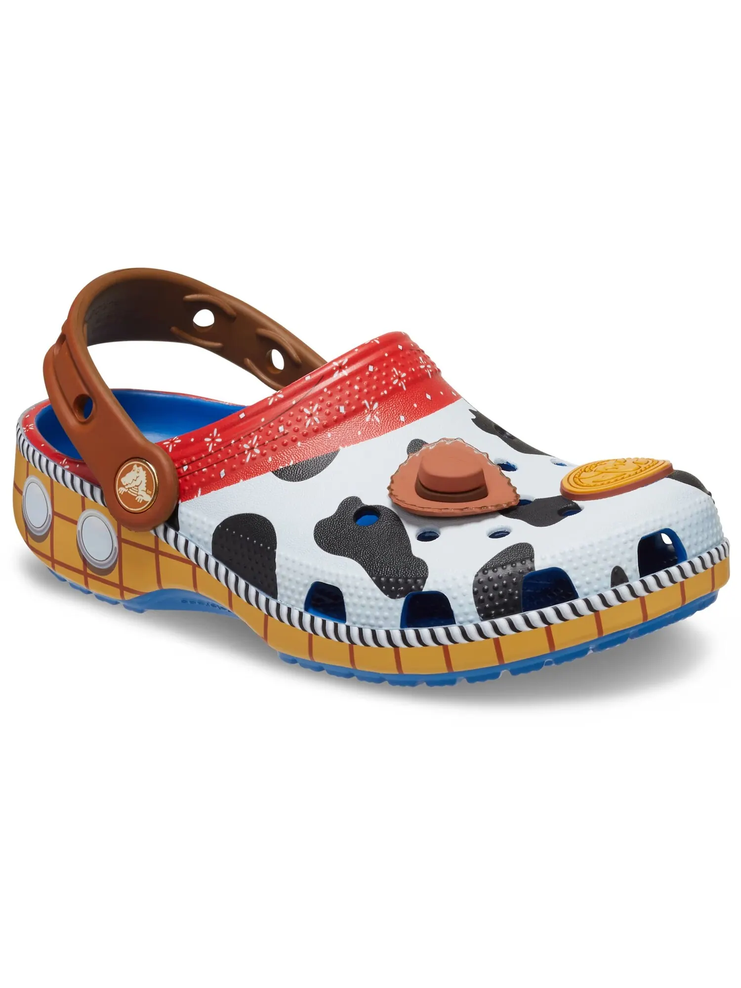 Сабо детские Crocs Classic x Toy Story 'Sheriff Woody' — изображение 6 из 7, синий/коричневый