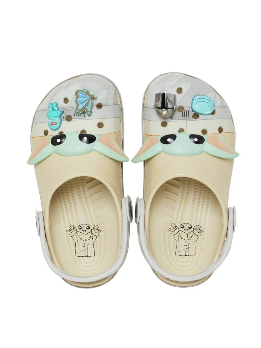 Детские сабо Crocs Classic Clog "Звездные войны: Грогу" — изображение 1 из 6, кость