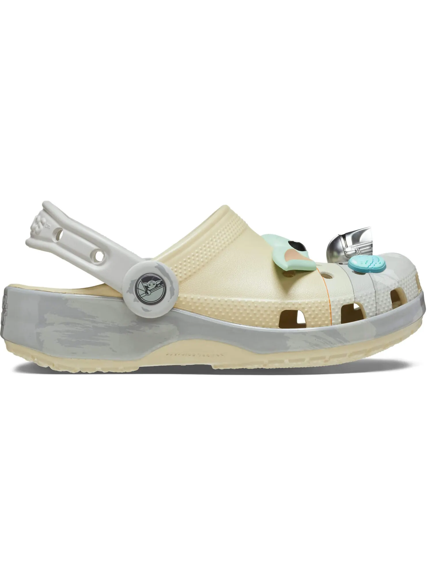 Детские сабо Crocs Classic Clog "Звездные войны: Грогу" — изображение 3 из 6, кость