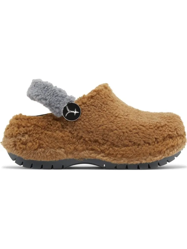 Кроссовки Lil Nas X x Mega Crush Clog 'Brown Sherpa' — изображение 1 из 4, коричневый