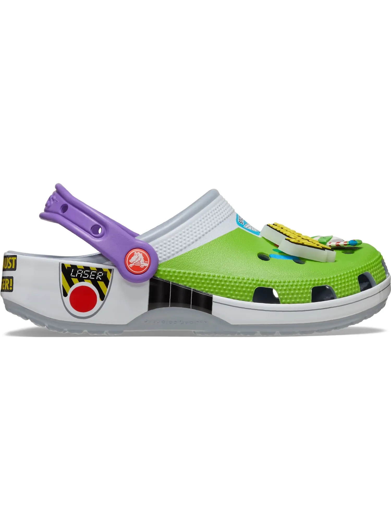 Сабо Crocs Classic x Toy Story 'Buzz Lightyear' — изображение 3 из 7, зеленый/серый