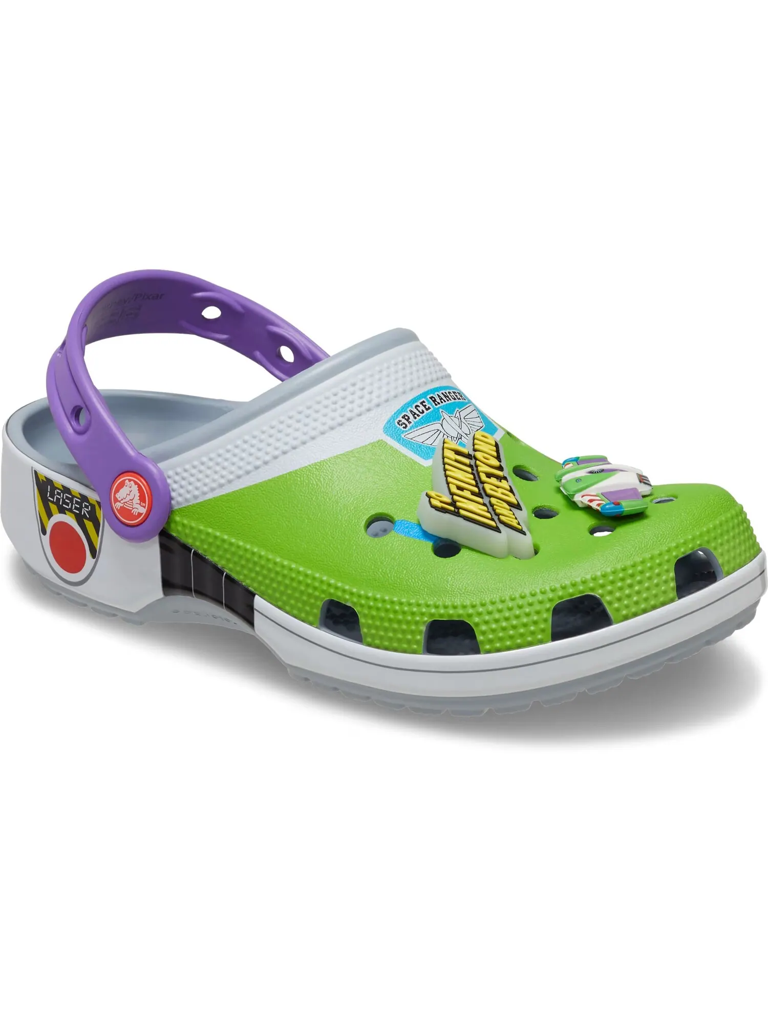 Сабо Crocs Classic x Toy Story 'Buzz Lightyear' — изображение 6 из 7, зеленый/серый