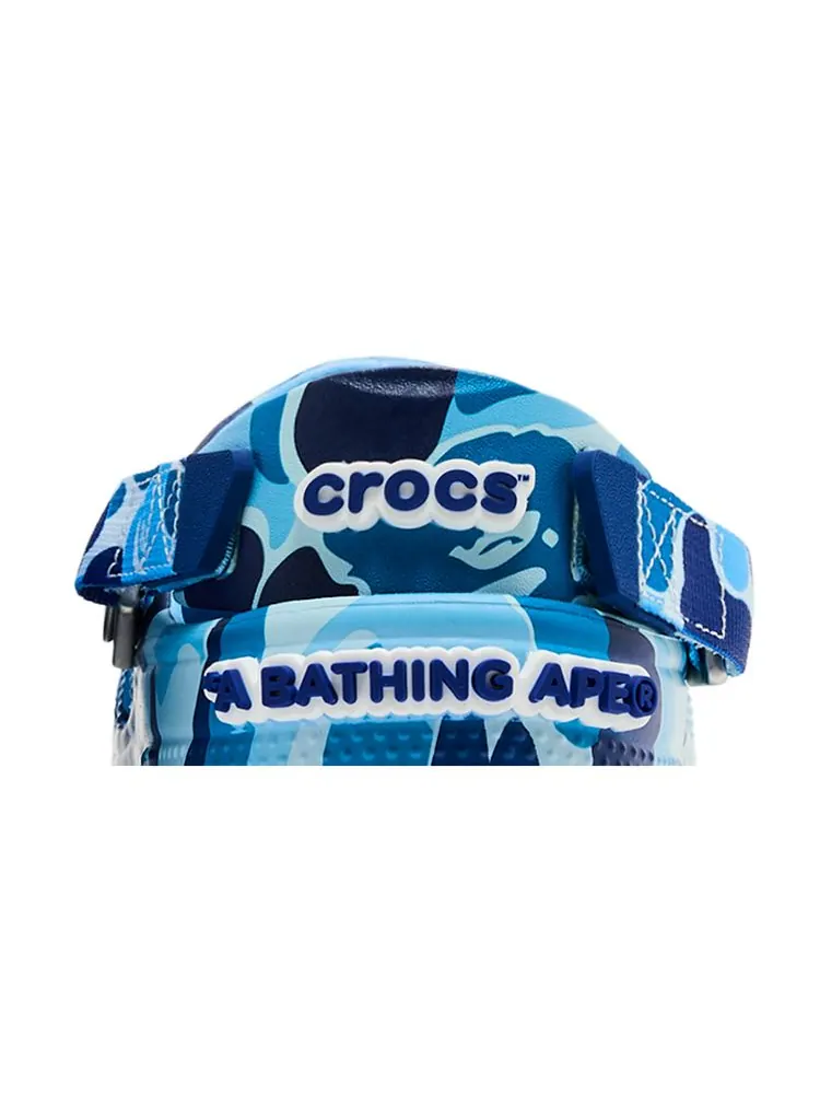 Кроссовки BAPE x Classic Clog 'ABC Camo - Blue' — изображение 7 из 9, синий