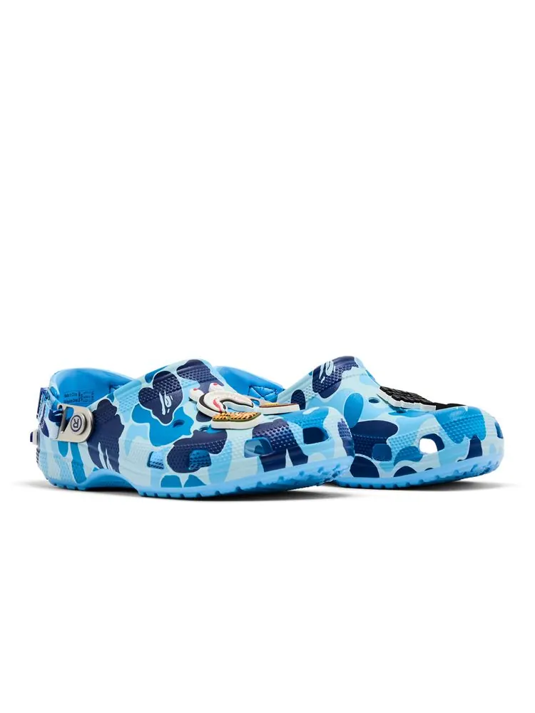 Кроссовки BAPE x Classic Clog 'ABC Camo - Blue' — изображение 8 из 9, синий