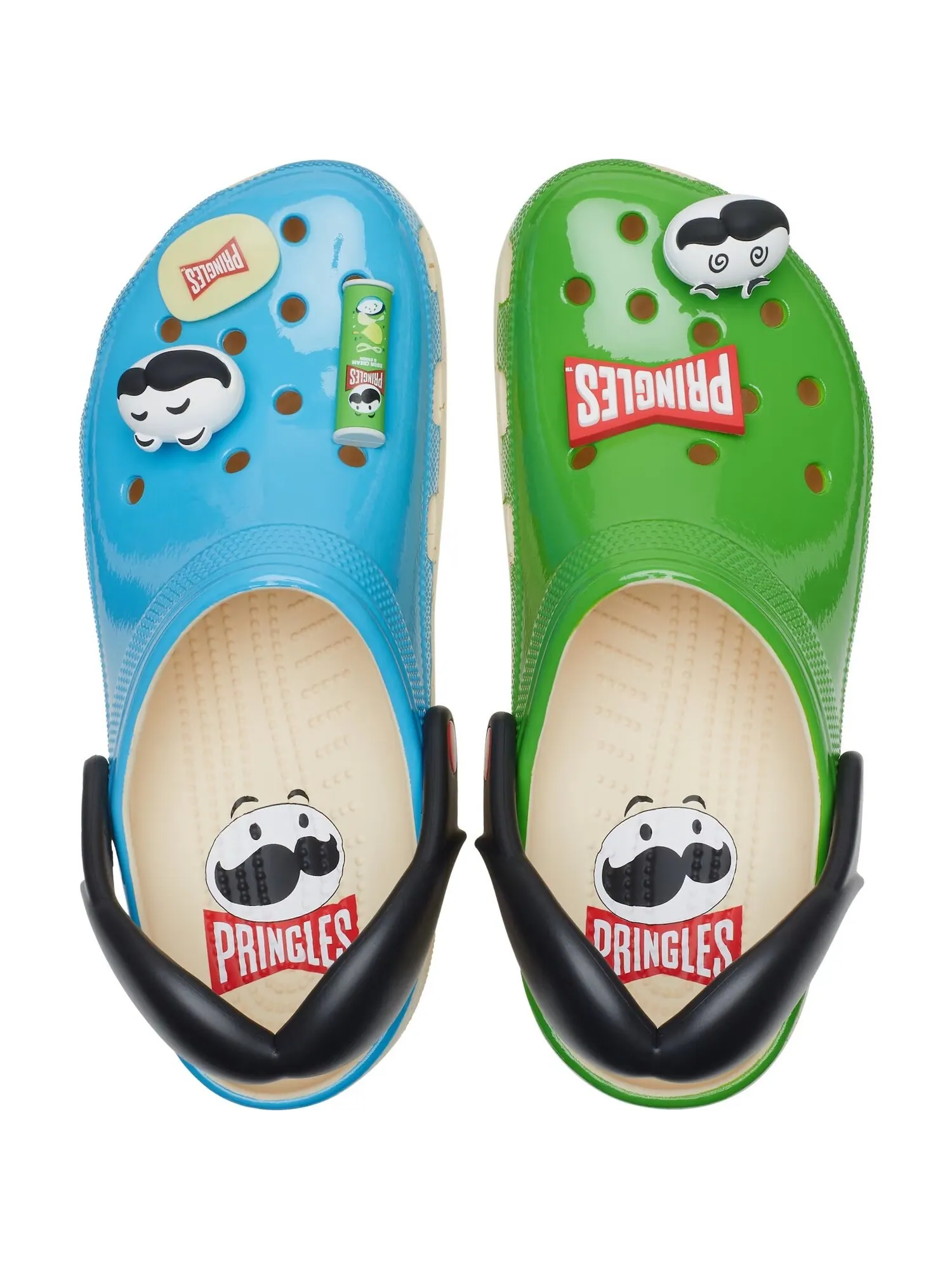 Сабо Crocs Classic x Pringles Unisex — изображение 2 из 10, синий/зеленый
