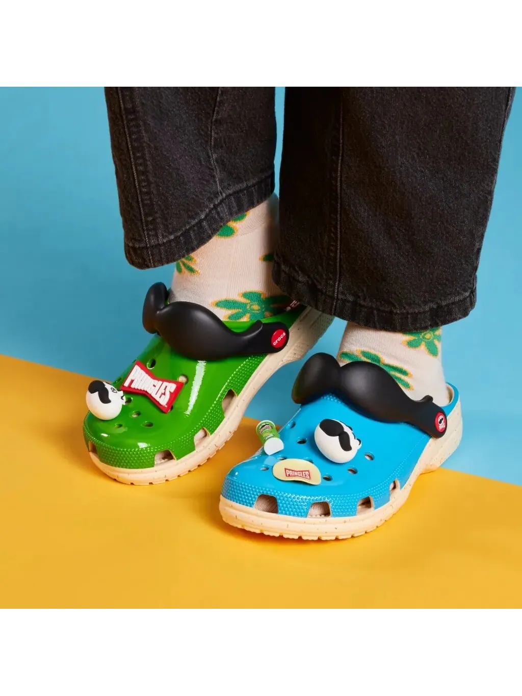 Сабо Crocs Classic x Pringles Unisex — изображение 7 из 10, синий/зеленый
