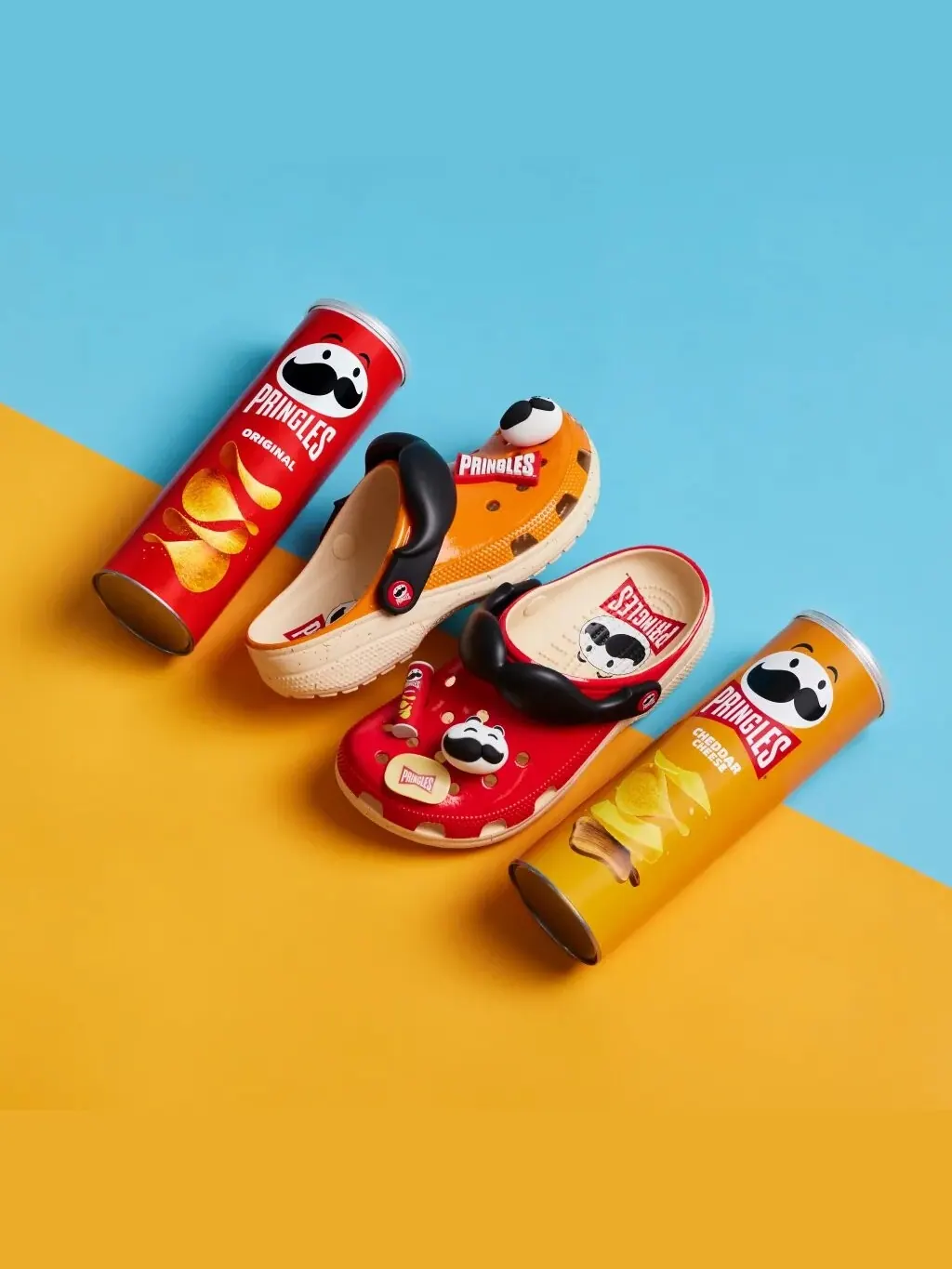 Сабо Crocs Classic x Pringles Unisex — изображение 8 из 11, красный/оранжевый