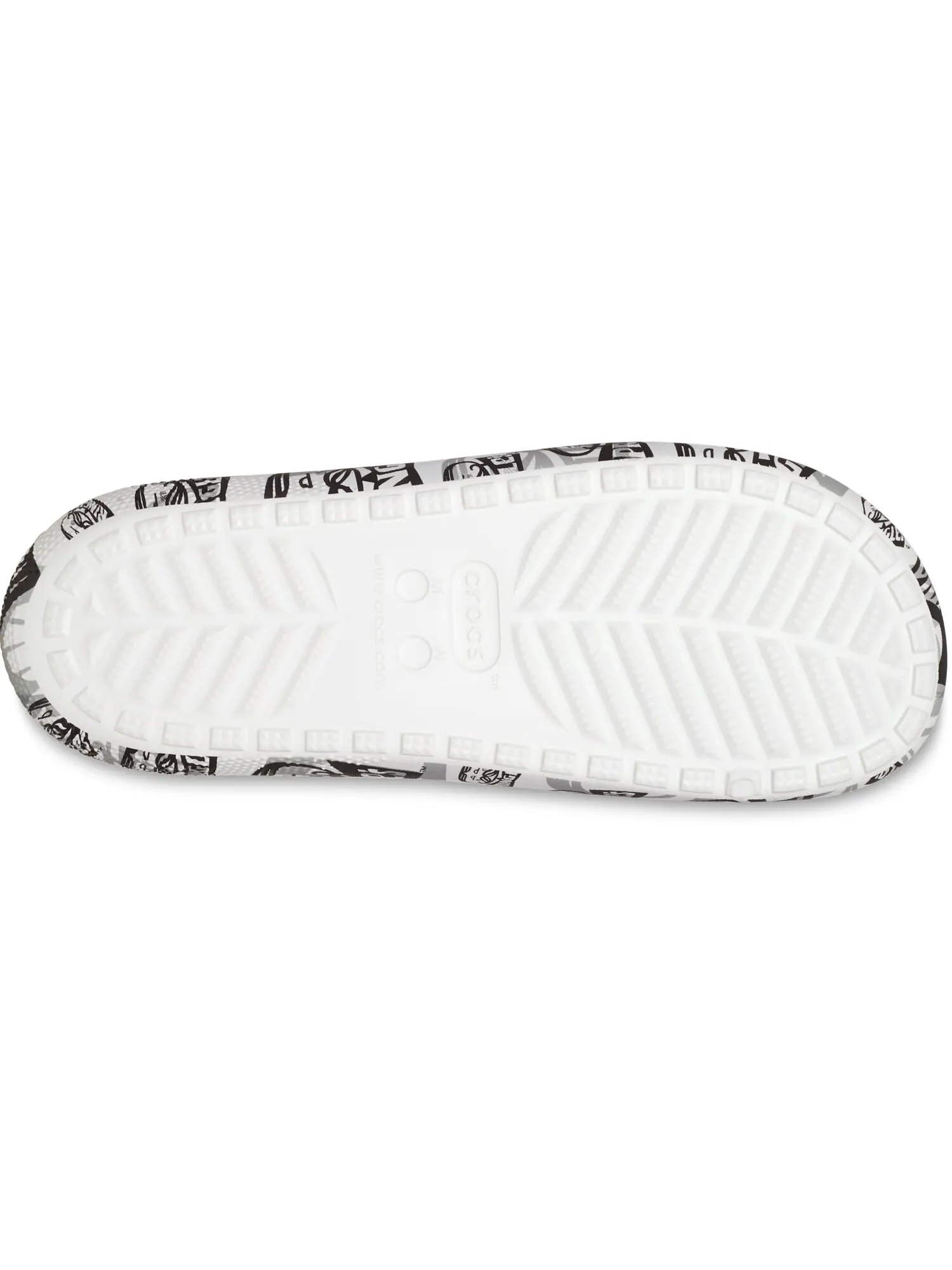 Шлепанцы Crocs Classic x Pringles Unisex — изображение 4 из 7, черный/белый