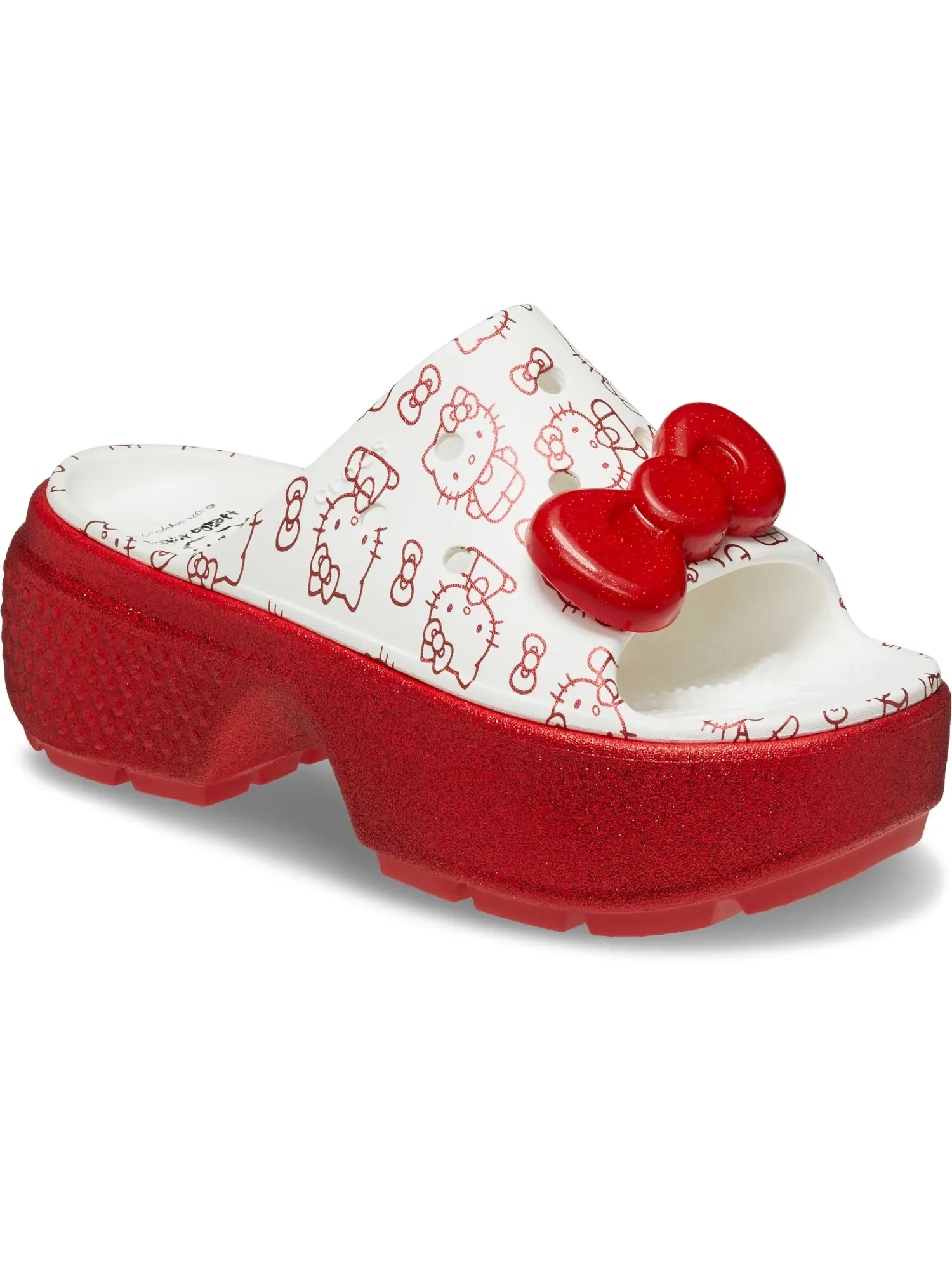 Сабо Crocs x Hello Kitty Stomp — изображение 5 из 6, белый/красный