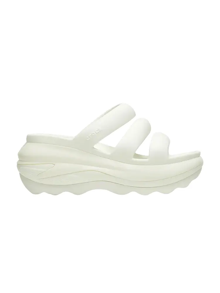 Сандалии Crocs Wmns Mega Crush Triple Strap Sandal Chalk — изображение 1 из 1, кремовый