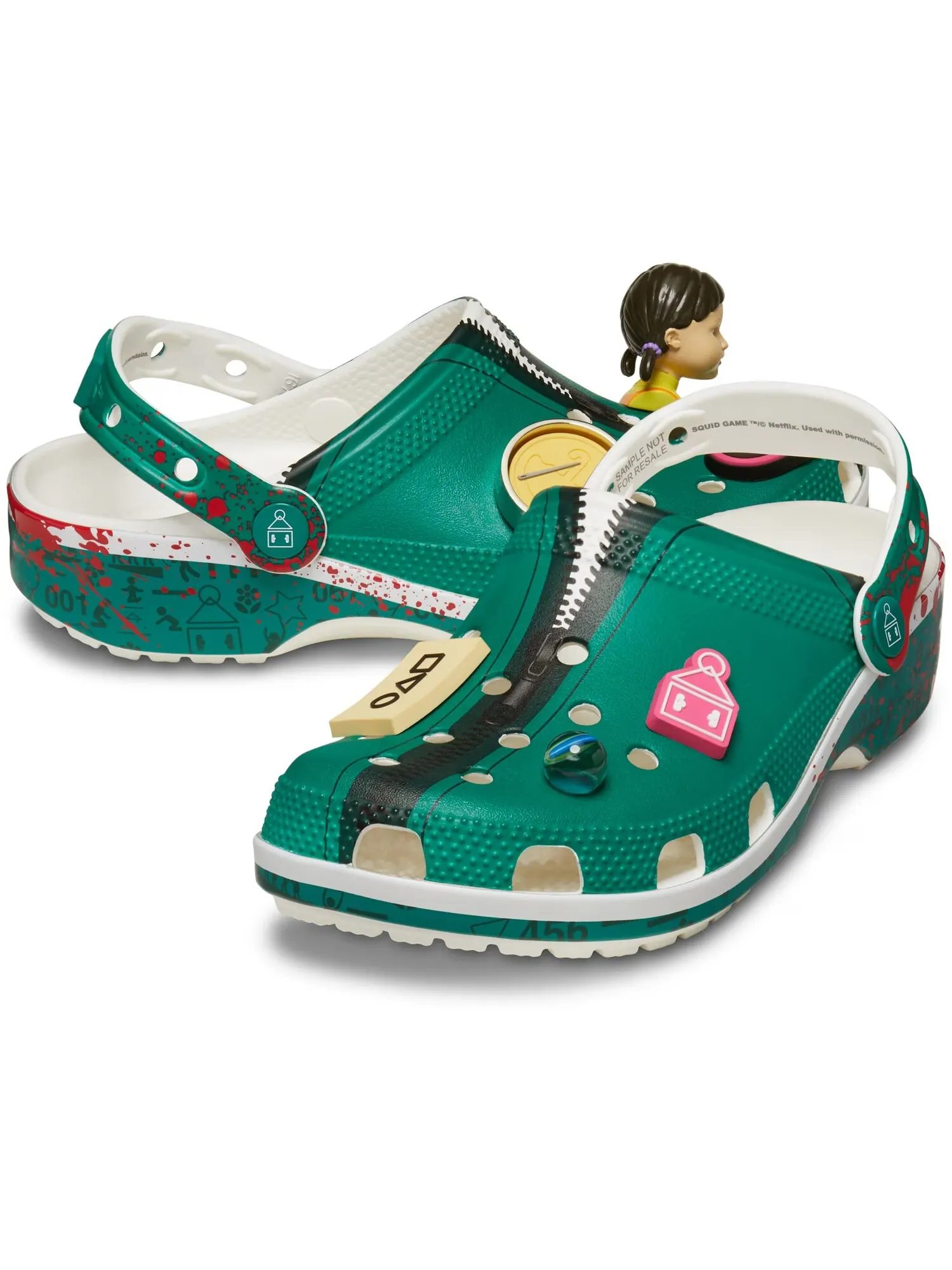 Сабо Crocs x Squid Game Classic