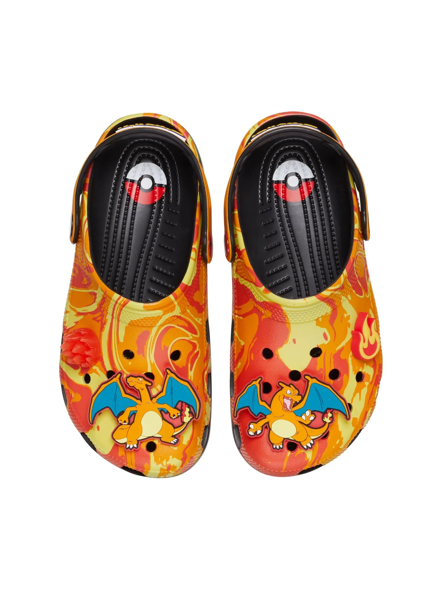 Сабо Crocs Classic Clog x Pokémon, Charizard — изображение 1 из 7, черный