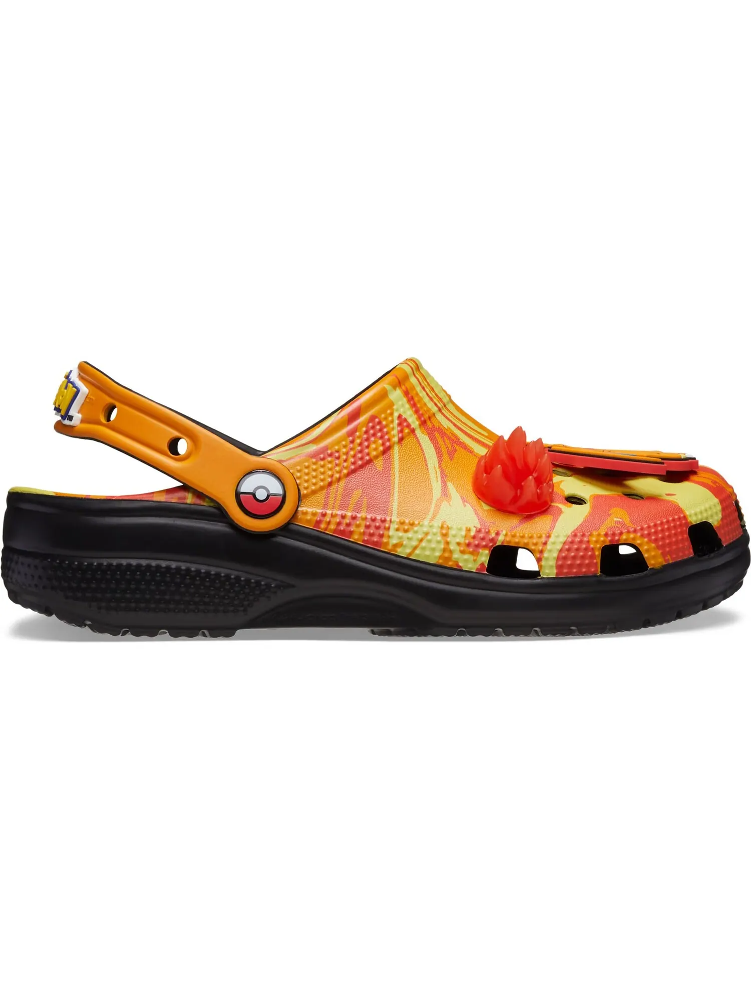 Сабо Crocs Classic Clog x Pokémon, Charizard — изображение 3 из 7, черный